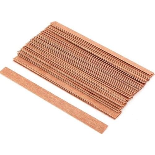 100Pcs 13X130mm Natural Wood Candle Wicks with DIY Candle Making Wick for Family U2JC