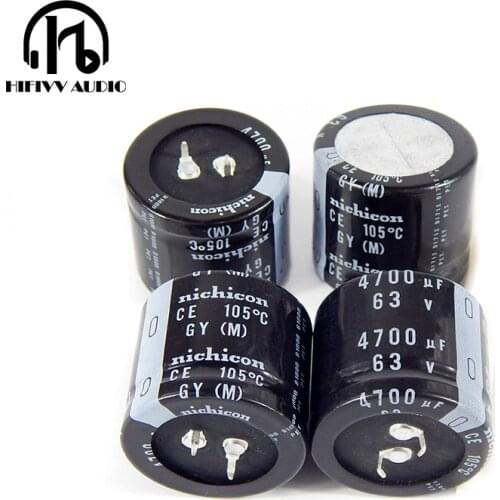 Hifivv audio GY 63V 4700UF Japanese electrolytic capacitor HIFI audio amplifier Electronic component 35mm*30mm
