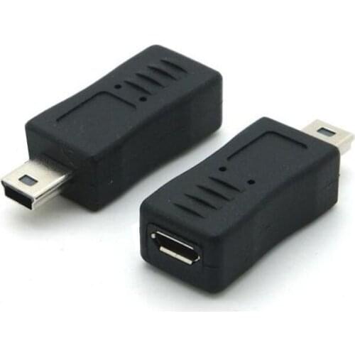 Kebidu 1pcs Micro USB Female to Mini USB Male Adapter Connector Converter Adaptor For PC Phone Cables