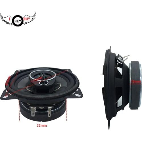 2 Pcs Coaxial Speaker 4 Inch 200W 4 Ohm 3 Ways Audio Vehicle Auto Audio Music Stereo Hifi Louder Speaker