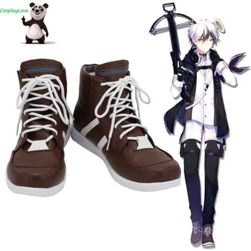 CosplayLove Arknights Adnachiel Brown Cosplay Shoes Cosplay Long Boots Leather Custom Made