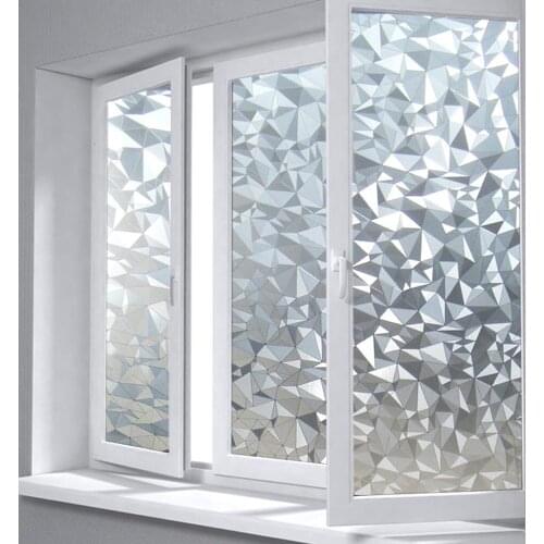 3D Geometric Shape Opaque Static Glass Window Film Privacy Decorative no-glue Self-adhesive Glass Door Sticker 30/75*200cm