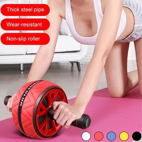 2021 New Ab Roller No Noise Abdominal Wheel Ab Roller Stretch Trainer for Arm Waist Leg Exercise Gym Fitness Equipment