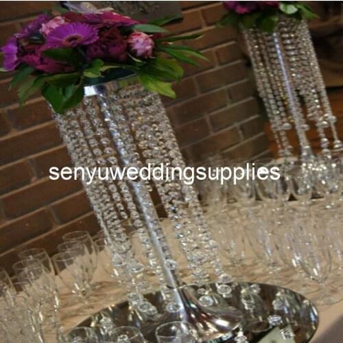New clear acrylic centerpiece crystal centerpiece party wedding decoration flower stand wedding table centerpiece senyu01150