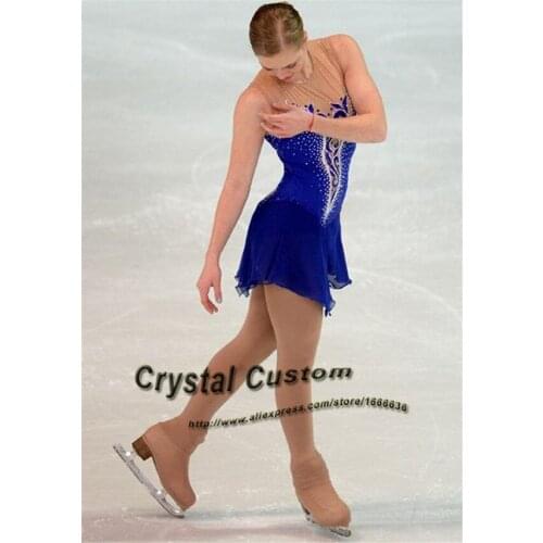 Custom Figure Skating Dress For Women Graceful New Brand Ice Skating Dress Kids DR3301