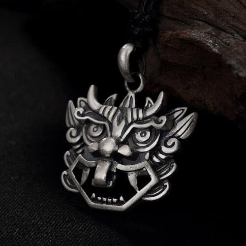 Antique, Beast, Glutton, Pendant, Sterling Silver, Unique Personality, Mens And Womens Antique Pendant Wholesale