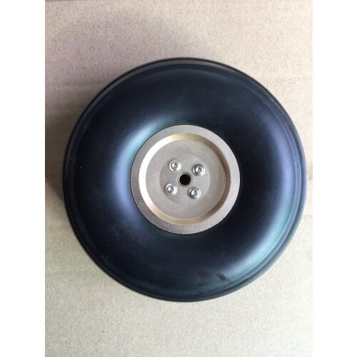 RC Airplane PU wheel with Dia-Casting Aluminum hub 4.0'' / 114mm (D102mm x d5.1mmx H35mm) for 100cc-120cc RC airplanes
