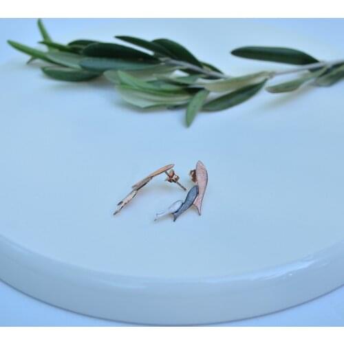 Handmade silver earrings free shipping from Turkey