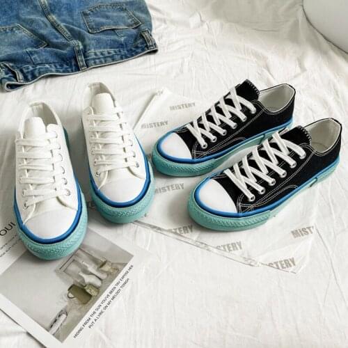 Lace-up Women Shoes Fashion Women Casual Breathable Shoes Canvas Shoes All-match Low-Top Comfortable Board Shoes Woman