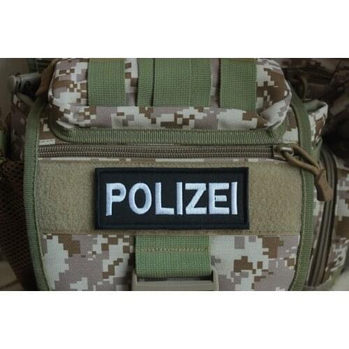 GERMANY POLIZEI POLICE DEPARTMENT Embroidered Hook Loop Emblem PATCH Vintage ORIGINAL Tactical Badge Sheriff Patch