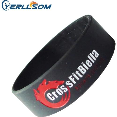 YERLLSOM Free shipping custom personalized logo 1 inch rubber silicone bangles for gifts Y061103