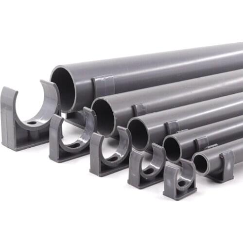 NuoNuoWell 1pc ID 63~110mm PVC Pipe Clamp Garden Micro Irrigation Fittings U Type Tube Horseshoe Clip Water Pipe Connectors