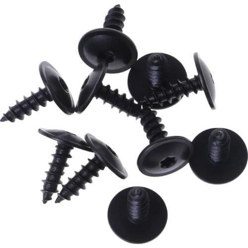 10pcs High-End Engine Cover Undertray Splashguard Wheel Arch Torx Screw For VW Audi 5x16mm Clips