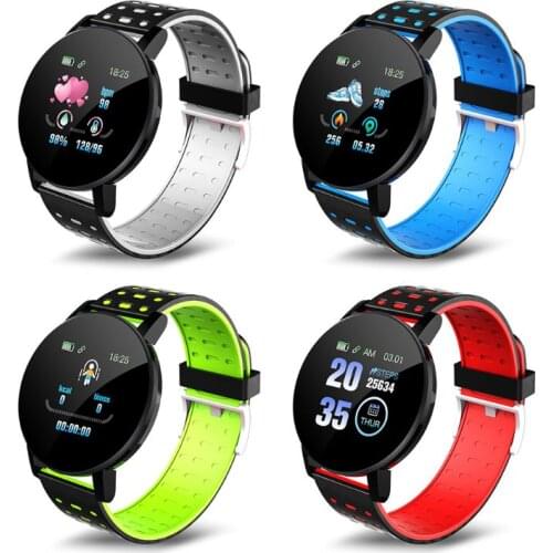 119Plus Smart Watch Heart Rate Blood Pressure Wristband Bluetooth Fitness Tracker Pedometer