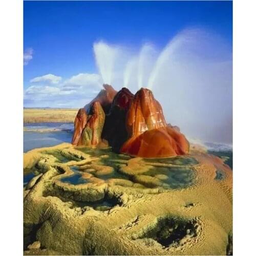 5D DIY Full Round Diamond Painting Natural Scenery 3D Embroidery Landscape Cross Stitch Rhinestone Mosaic Home Decor Art Y1457