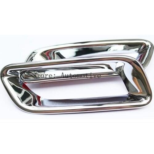 ABS Chrome Rear Tail Fog Light Trim Cover 2pcs For Subaru XV Crosstrek 2012-2017