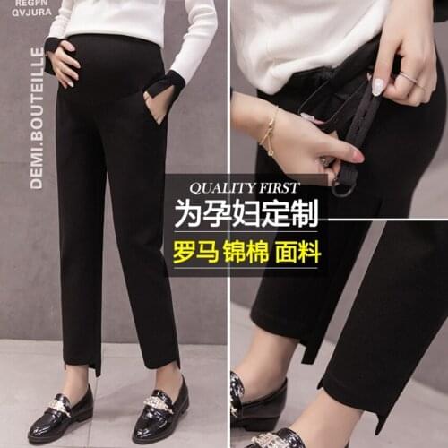 Maternity pants spring and autumn models wear straight pants casual pants harem pants leggings spring and autumn 2020 new
