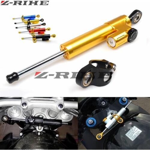 Motorcycle Stabilizer Damper Complete Steering Mounting Bracket For YAMAHA YZF R6 1999-2004 YZF R1 2002 2003 FZ1 FAZER 2001-2005