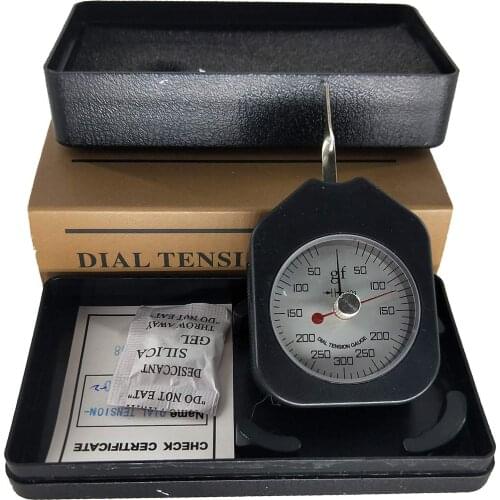 Double pointers Tension Gauge Analog tension meter Tensiometerwith Peak-hold 300g