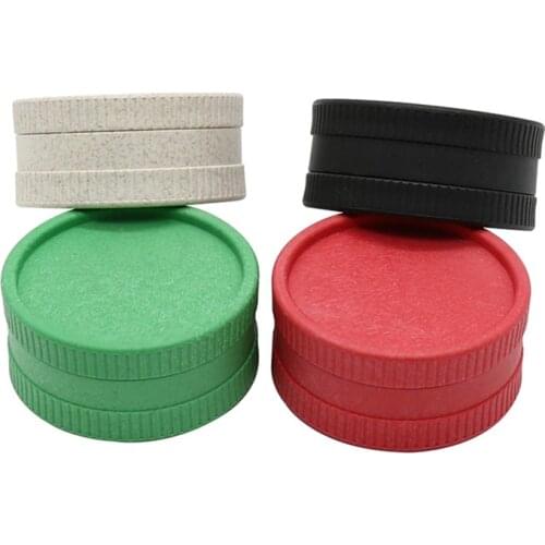 Delicate 56mm Biodegradable PE Tobacco Herb Grinder,2-layer Plastic Weed Grinder,Cigarette Crusher for Smoking
