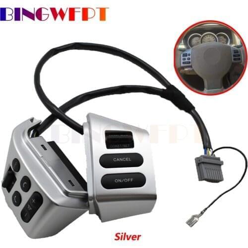Steering Wheel Control Buttons With Backlight Silver Buttons For Nissan Livina Tiida Sylphy Car Accessories