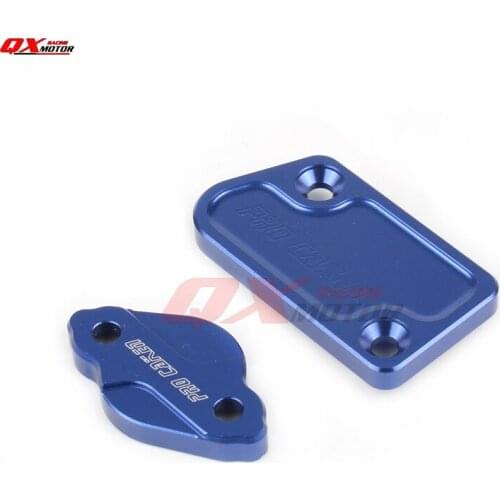 CNC Front Rear Brake Reservoir Fluid Cover Brake pump Cover For YZ125 YZ250 YZ250F YZ450F YZ250FX Motorcycle MX Enduro Motocross