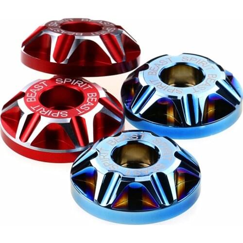 Spirit Beast Motorcycle Screw Caps Covers M6*40mm For License Plate Frame Shell For Honda Kawasaki Ducati Suzuki Yamaha Ktm Bmw