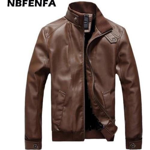 Faux Leather Men Jackets PU Coats Solid Vintage Outwears Outdoor Sport Biker Motorcycle Jacket Autumn Spring Men Clothing LX043