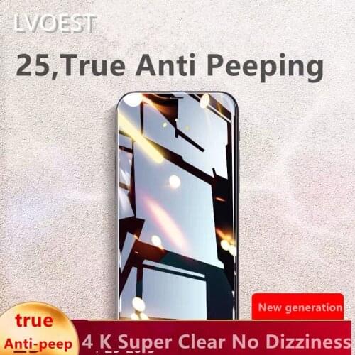 LVOEST Special Screen protector for iPhone 12 Pro Max XS xr 8 plus 7 plus 6s 8 11se 2020 X Privacy tempered glass mini 11PRO