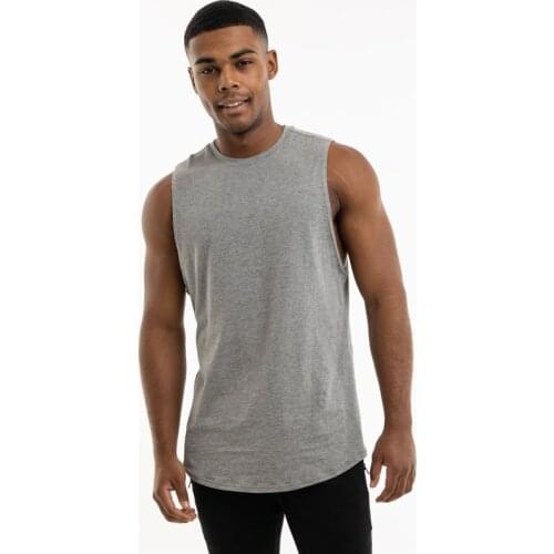 Plain Fashion Fitness Vest Men Bodybuilding Stringer Tank top Summer Cotton Sports Singlet Gym Clothing Muscle Sleeveless Shirt