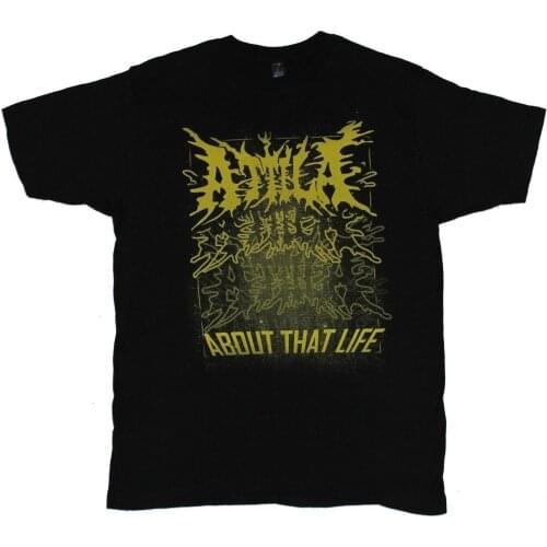 Attila Mens T-Shirt - About That Life Electrified Name Drop Image