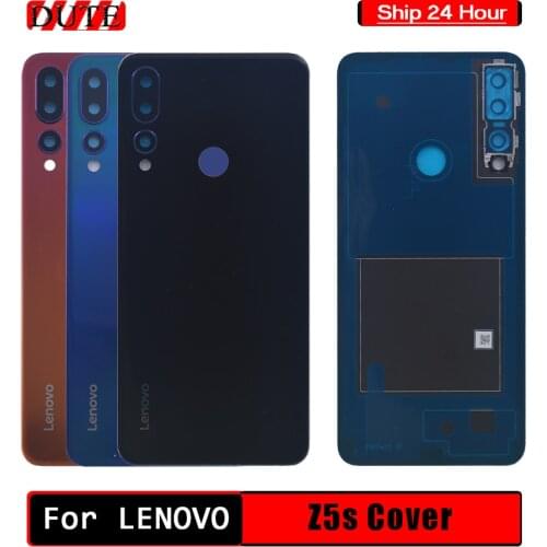 New Back Housing For Lenovo Z5s Battery Cover Case Rear Door Replacement Parts with Adhesive Sticker For Lenovo Z5S Back Housing