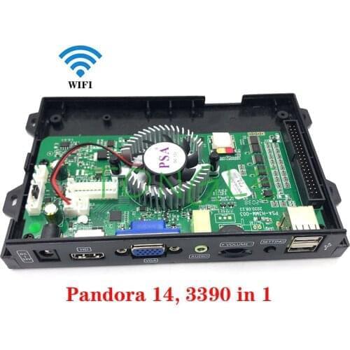 Pandora Saga Box 14 Arcade Multigame PCB Board Motherboard Free Play Coin HD Video Save Function 3D and 3P 4P Games Retro