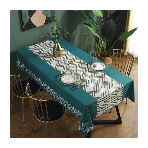 Rectangular tablecloth Nordic luxury tablecloth simple cotton and linen table cover home fresh garden tablecloth decoration