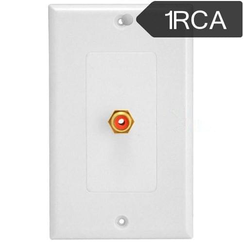 Single-hole RCA Audio Transfer Outlet Panel Audio Information Panel 1 RCA Wall Plate