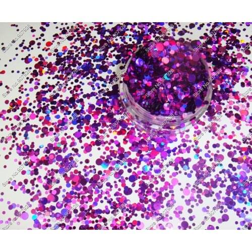 RMX-0800 Mix Round nail art Glitter Dot Paillette nail design powder for nail gel polish,make up,decoration