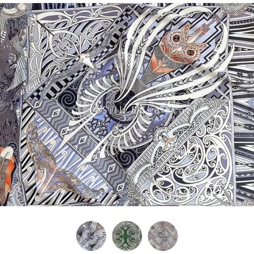 Silk Head Scarfs For Women Satin Scarf 90x90 Manual Rolled Scarf Paisley Print Silk Scarf Hand Rolled Edges 90 scarves
