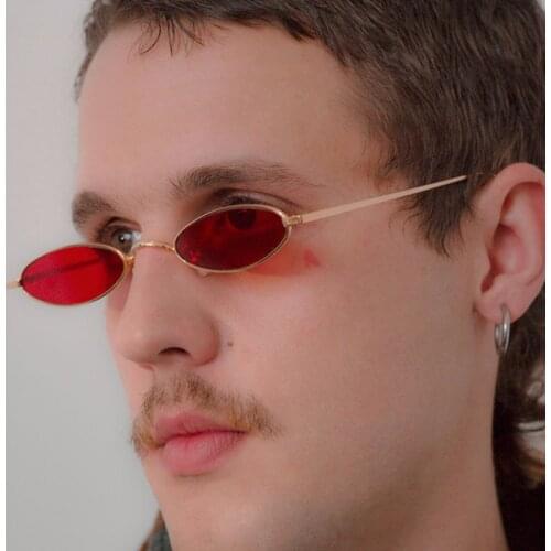 New Fashion Sun Glasses Men/Women Oval Mirror Metal Sunglasses Male Shades Goggle Okulary Female lentede sol mujer