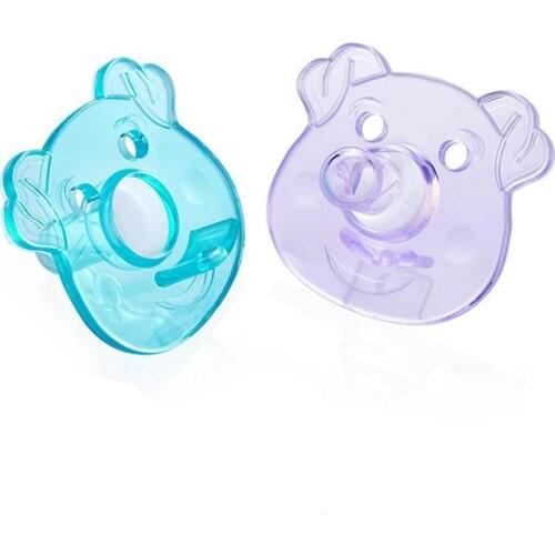 Kids Baby Pacifier Cute Cartoon Animals Round Shaped Soother Nipple Sleep Soothers Boys Girls Home Baby Supplement Accessories