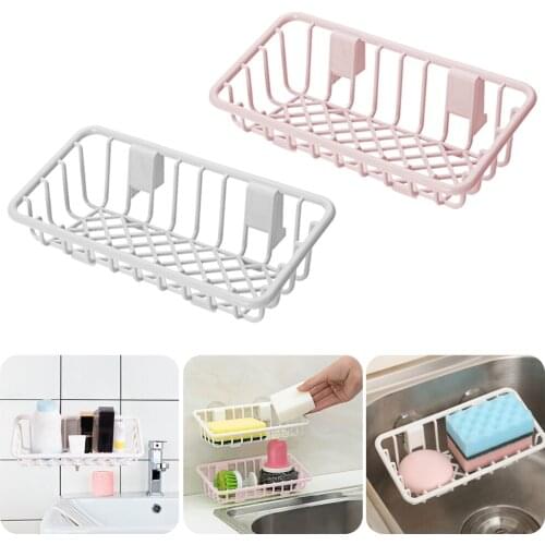 Shower Caddy Plastic Drain Rack Multi Wall-Mounted Shelf Adhesive Bathroom Storage Rack With Suction Cups No-Drilling Shower