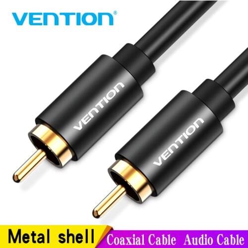 Vention RCA to RCA Male to Male Stereo Audio Cable 1m 1.5m 2m Coaxial Cable RCA Video Cable for TV Amplifier Home Male to Male