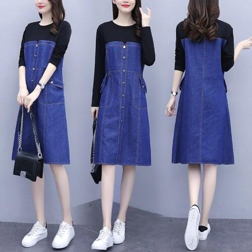 Spring slim vestidos de festa stitching midi dress chic pastel Dress Female casual Clothes for Women