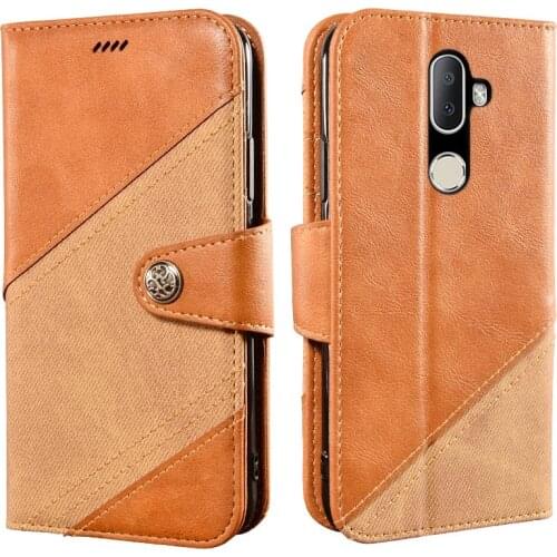 Vintage Phone Case For Alcatel 3V Case 6.0 inch Luxury Wallet Flip Magnetic Cover For Alcatel 3V 5099D 5099A Case Cross Color