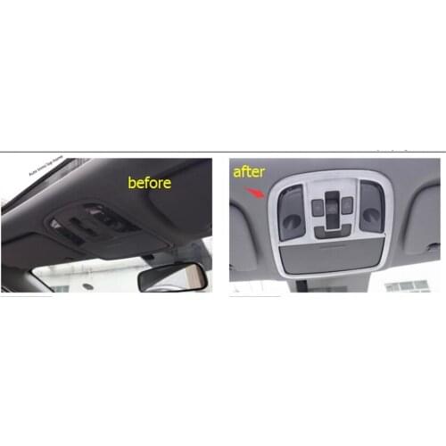Yimaautotrims Matte Interior Refit Kit Fit For KIA Sportage 2016 2017 2018 2019 2020 Roof Reading Lights Lamps Cover Trim 3Pcs