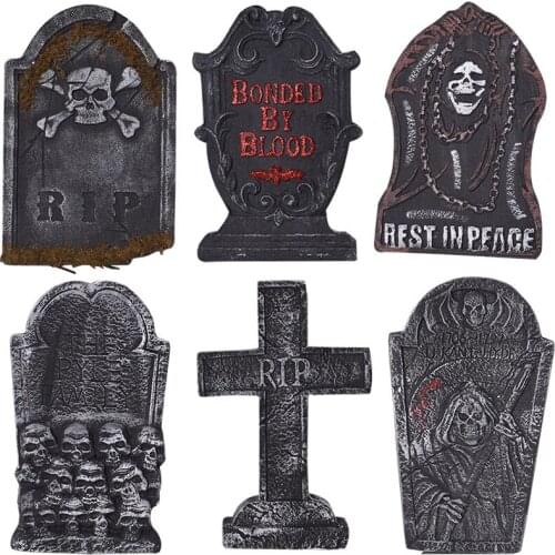 Yard Sign Outdoor Lawn Decorations - Fake foam Tombstones - Halloween Yard Decoration