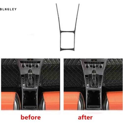 1lot Epoxy glue carbon fiber grain Central control glass cup panel cover for 2012-2016 Volkswagen VW passat B7 passat CC