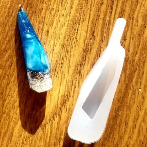 1Pcs Pendant Silicon Mold for DIY Earrings Nexklace Keychains Jewelry Making Findings Crystal Drop Craft Epoxy Resin Mould