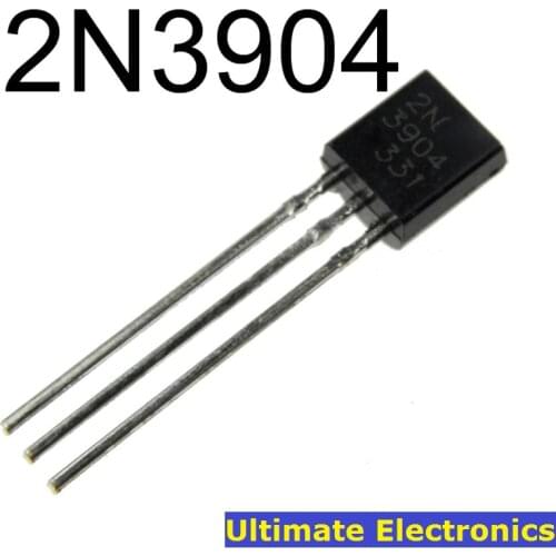 100pcs 2N3904 TO-92 NPN General Purpose Transistor