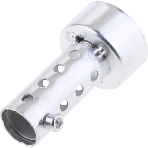 2 x Exhaust Muffler Round Removable Silencer 3 inch Metal Fit for Motorcycle Exhaust Pipes (Baffle O.D. 45mm)