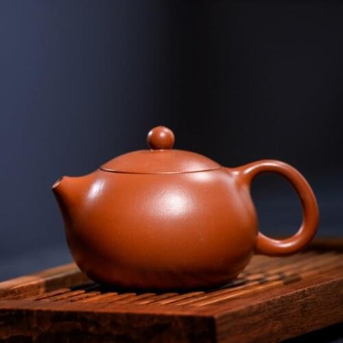 200ml Authentic Yixing purpple clay teapot Chinese Kung Fu pu'er oolong tea kettle raw ore famous pure handmade Zisha tea pot